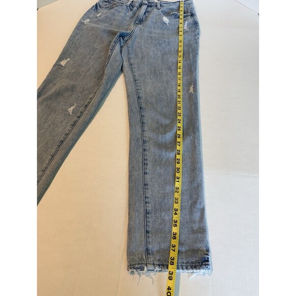 Pistola Jeans Women's Size 27 Light Blue 5-Pocket Distressed Denim Blue - Picture 10 of 13